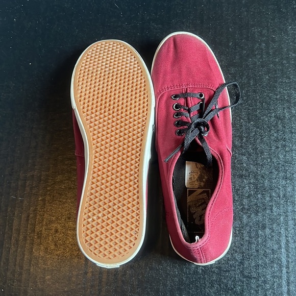 VANS Maroon Lace-up Sneakers | Size 8.5 women’s - Picture 6 of 7